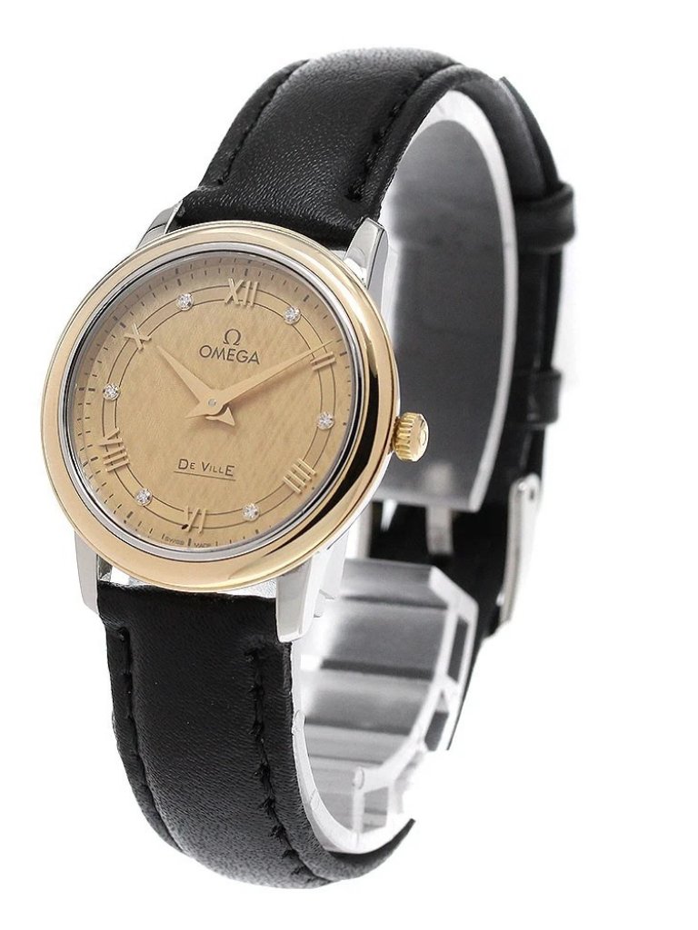 Omega De Ville Prestige 42423276058001 18k Yellow Gold Bezel Quartz959977